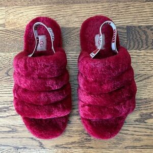 UGG Women's Luxurious Red Slippers US 6 /EU 37